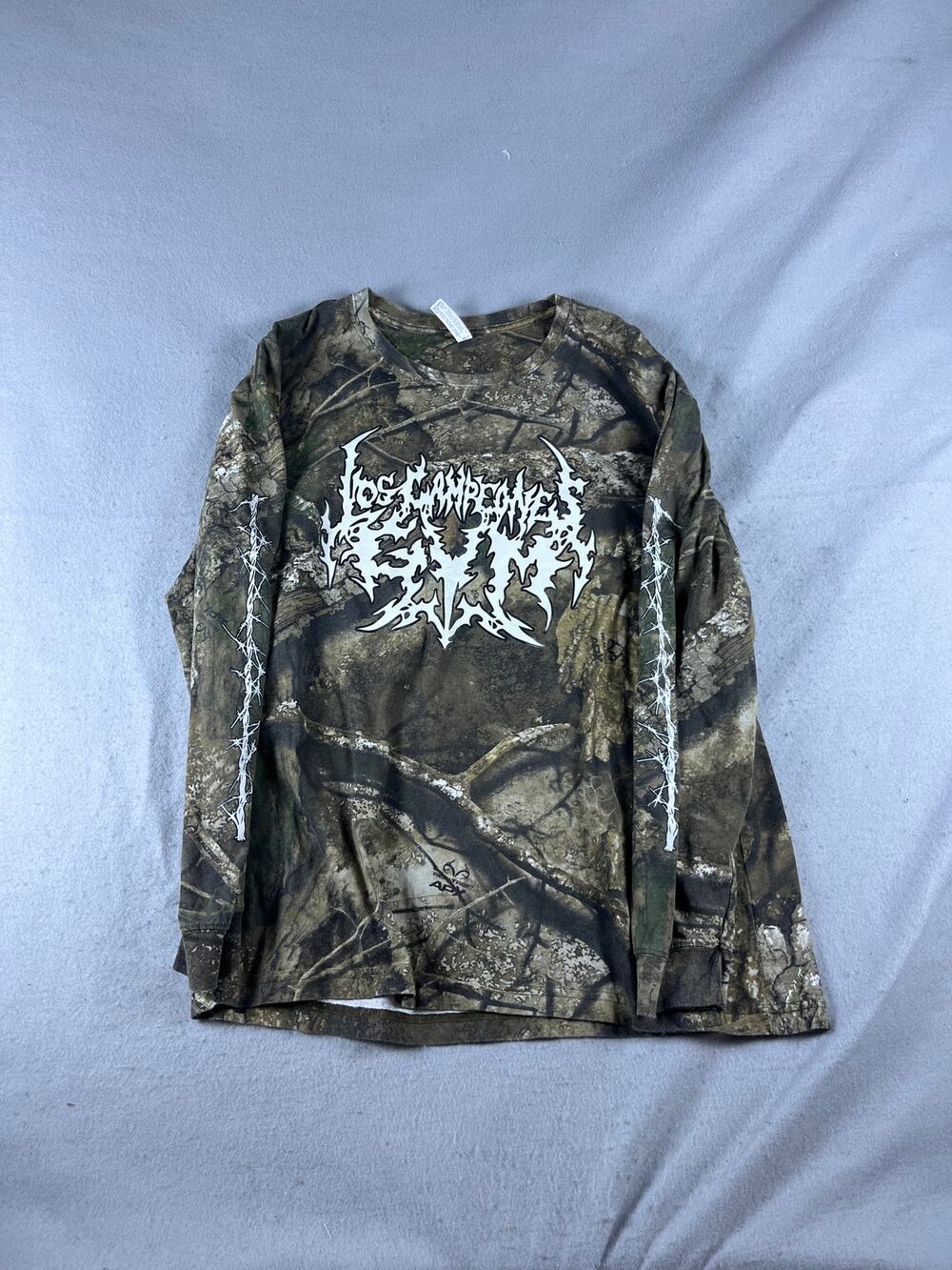 Code Five T-Shirt Mens XL Los Campeones RealTree APX Camo Barbed Wire Graphics